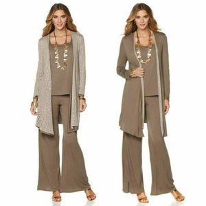 Marla Wynne reversible animal print cardigan NWT